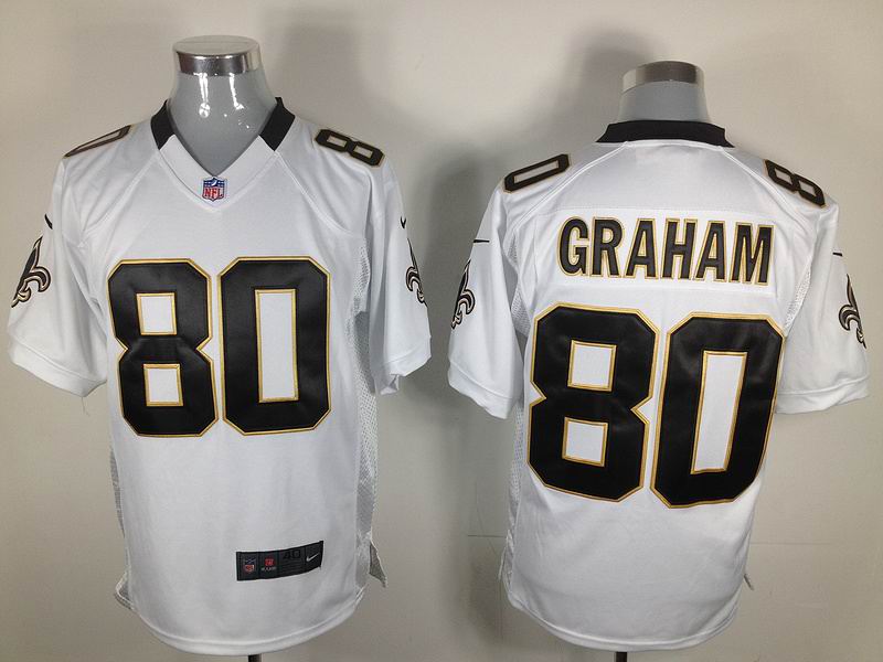  Nike New Orleans Saints 80 Jimmy Graham white NFL game Jerseys