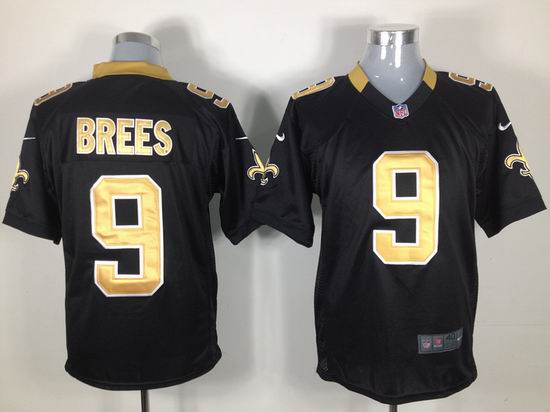  Nike New Orleans Saints 9 Drew Brees black game nfl jerseys
