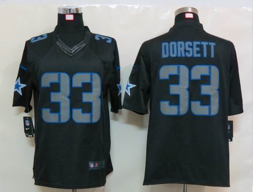 Nike Dallas cowboys 33 Dorsett Impact Limited Black Jersey