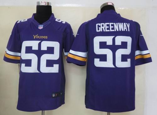 Nike Minnesota Vikings 52 Greenway Purple Limited Jerseys