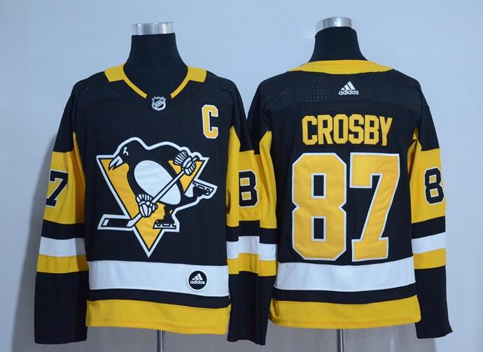 Adidas Mens New Pittsburgh Penguins 87 Sidney Crosby Hockey Jerseys