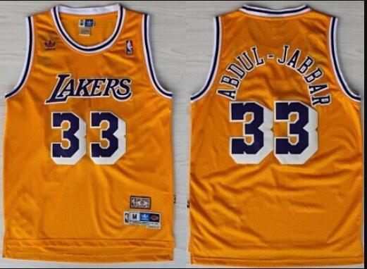Mens 33 Kareem Abdul Jabbar  Basketball Jersey
