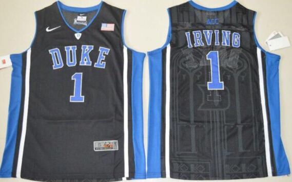 #1 kyrie irving jersey Duke Blue Devils Black
