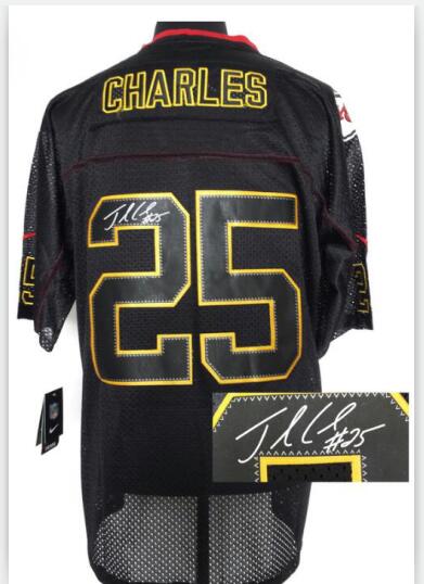 nike Kansas City Chiefs 25 Jamaal Charles  Signature Jersey-001