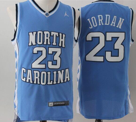 Men's Stitched North Carolina College Jersey Blue