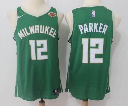Nike Milwaukee Bucks 12 Jabari Parker Green Nike men nba basketball Jerseys