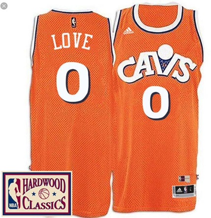 Orange Kevin love #0 cleveland Cavaliers Jersey