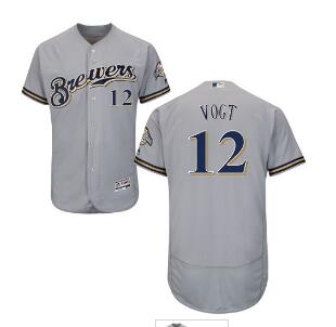 Milwaukee Brewers #12 Stephen Vogt Baseball jersey