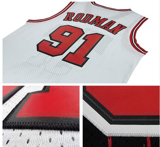 Men's #91 Dennis Rodman Jersey-001