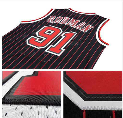 Men's #91 Dennis Rodman Jersey-002