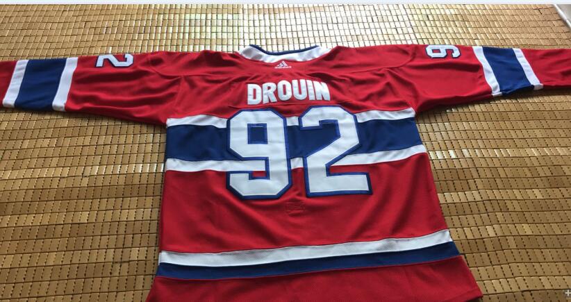 Can Custom-made with Adidas Logo  Montreal Canadiens Jonathan Drouin Hockey Jersey