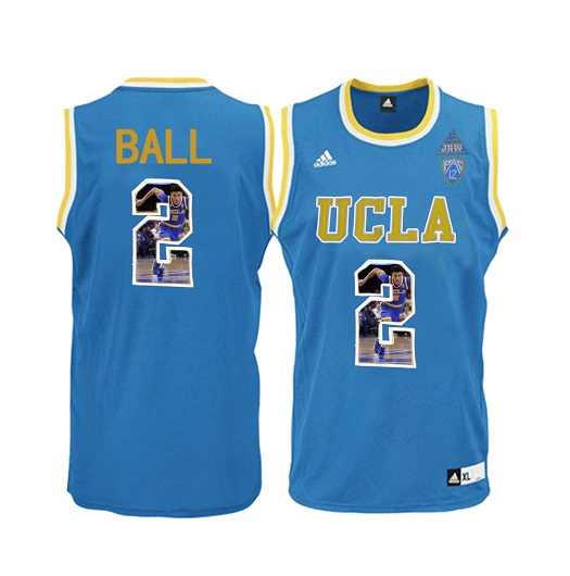 2017 UCLA Bruins Lonzo Ball 2 Pac-12 College Basketball Authentic Jersey - Blue