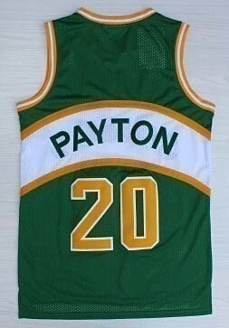 Custom Man 20 Gary Payton Green jersey