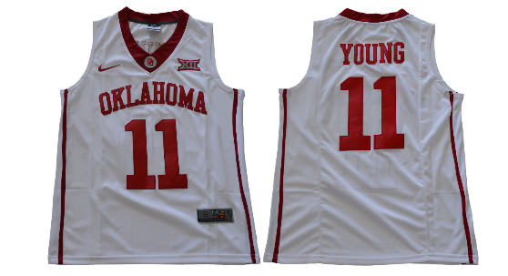 2018 NEW Oklahoma Sooners #11 Trae Young Red White Stitched NCAA College