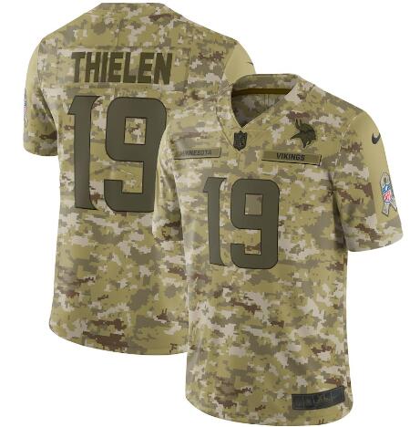 Men's Minnesota Vikings Adam Thielen Nike Camo Salute to Service Limited Jersey
