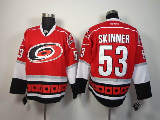 2014 Carolina Hurricanes 53 Jeff Skinner Red men nhl ice hockey jerseys