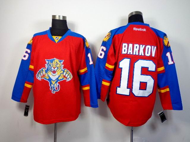 2014 Florida Panthers 16 Aleksander Barkov Red men nhl ice hockey  jerseys