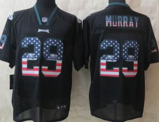 2014 New Nike Philadelphia Eagles 29 Murray USA Flag Fashion Black Elite Jerseys