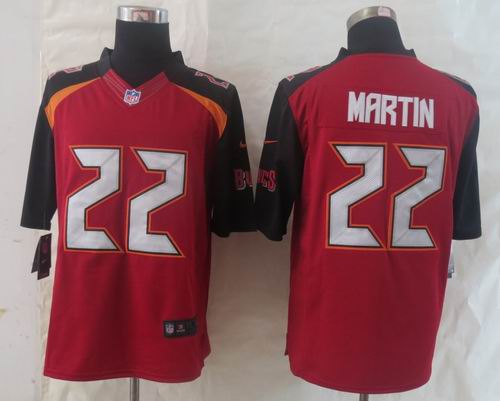 2014 New Nike Tampa Bay Buccaneers 22 Martin Red Limited Jerseys