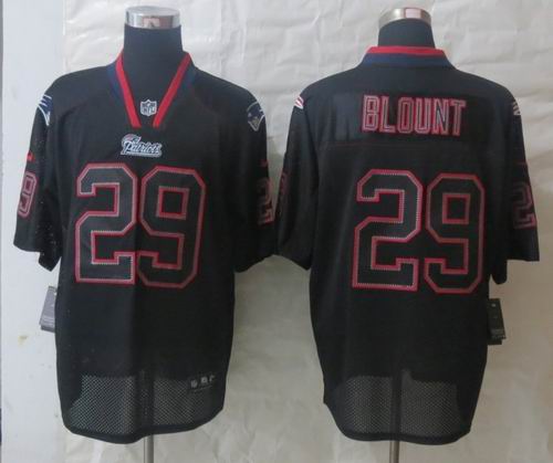 2014 Nike New England Patriots 29 Blount Lights Out Black Elite Jerseys