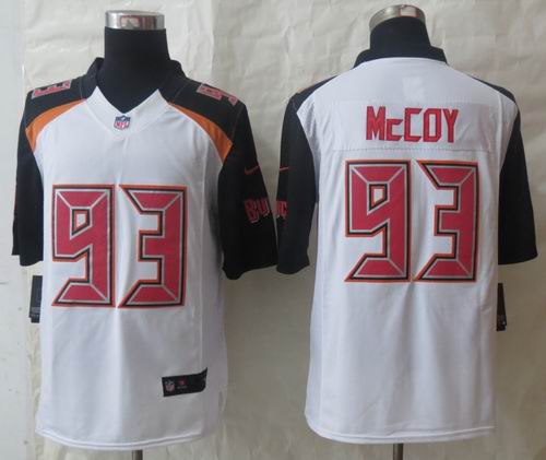 2014 Nike Tampa Bay Buccaneers 93 McCoy White Limited Jerseys