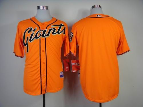 2014 San Francisco Giants blank orange MLB baseball Jersey