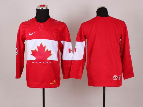 2014 Youth NHL Canada team blank red hockey jerseys