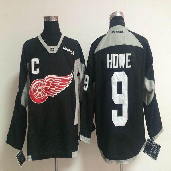 2015 Detroit Red Wings 9 Gordon Howe black men ice hockey nhl jerseys