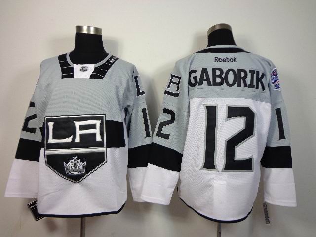 2015 Los Angeles Kings 12 Marian Gaborik white men nhl ice hockey  jerseys