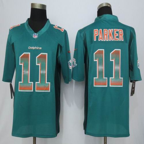 2015 New Nike Miami Dolphins 11 Devante Parker Green Strobe Limited Jersey
