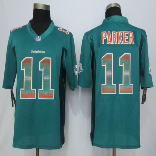 2015 New Nike Miami Dolphins 11 Devante Parker Green Strobe Limited Jersey