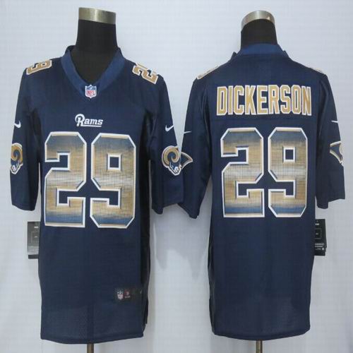 2015 New Nike St.Louis Rams 29 Dickerson Navy Blue Strobe Limited Jersey