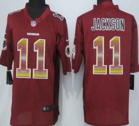 2015 New Nike Washington Red Skins 11 Jackson Red Strobe Limited Jersey