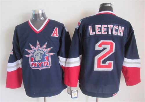 2015 New York Rangers 2 Brian Leetch Blue nhl ice hockey jerseys 2015 New York Rangers 2 Brian Leetch Blue nhl ice hockey jerseys