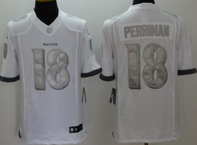 2015 Nike Baltimore Ravens 18 Breshad Perriman white usa flag limited nfl jersey