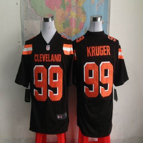 2015 Nike Clevland Browns 99 Paul Kruger brown game nfl jersey