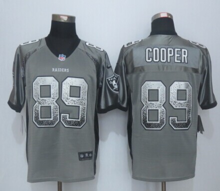 2015 Nike Dallas Raiders 89 Amari Cooper Drift Fashion Grey Elite Jerseys