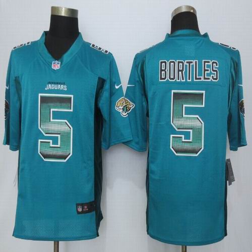 2015 Nike Jacksonville Jaguars 5 Bortles Green Strobe Limited Jersey