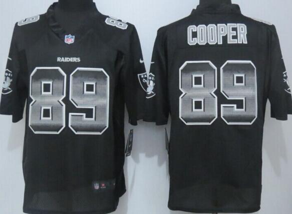 2015 Nike Oakland Raiders 89 Cooper Black Strobe Limited Jersey