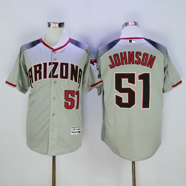 2016 Arizona Diamondbacks 51 Randy Johnson gray men baseball mlb  jerseys