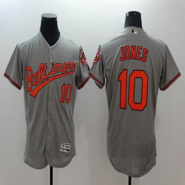 2016 Baltimore Oriolesmen baseball mlb 10 Adam Jones gray elite baseball jerseys