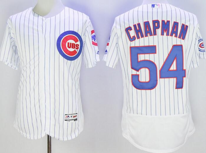 2016 Chicago Cubs 54 Aroldis Chapman Flexbase Authentic Collection white men mlb Baseball Jersey