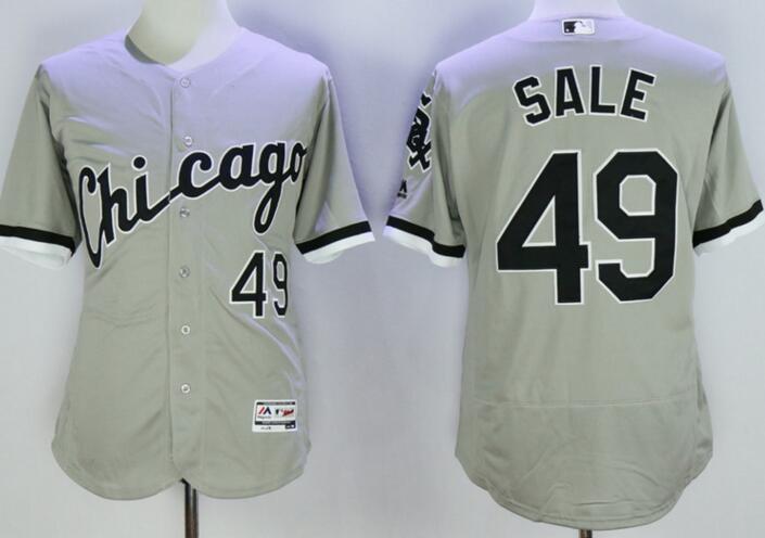 2016 Chicago White Sox 49 Chris Sale Flexbase Authentic Collection grey men mlb Baseball Jersey