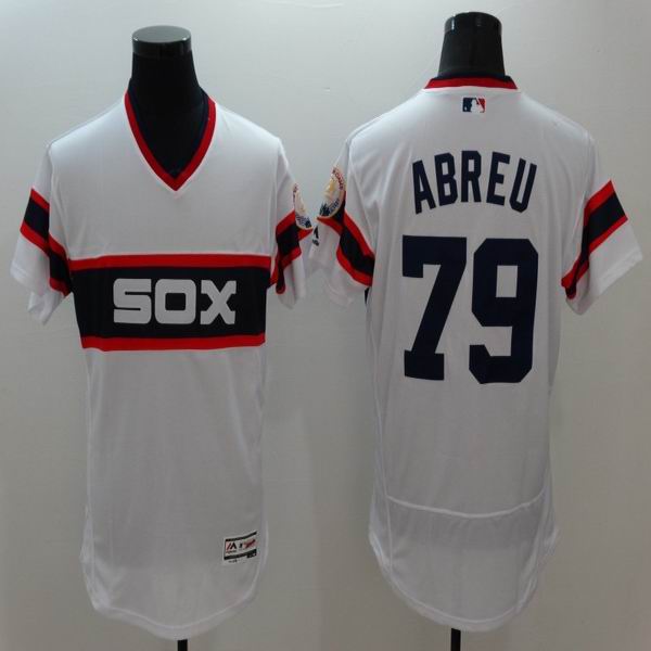 2016 Chicago White Sox 79 Jose Abreu white elite men baseball mlb jersey
