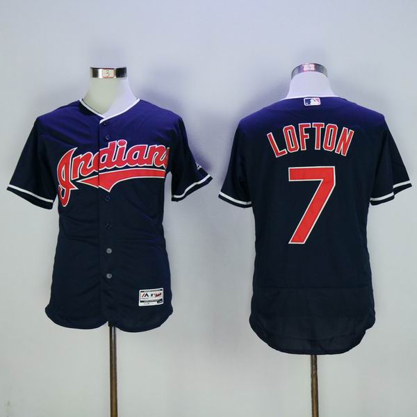 2016 Cleveland Indians 7 Kenny Loftondarl blue Flexbase Authentic Collection men baseball mlb  Jersey