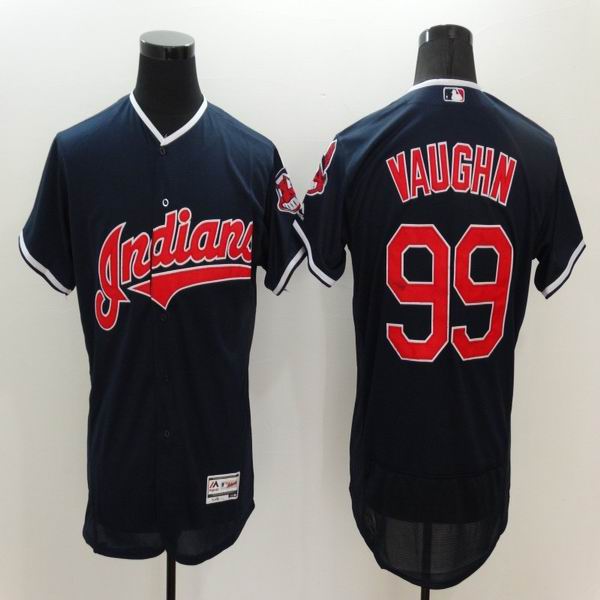2016 Cleveland Indians 99 Ricky Vaughn dark blue Flexbase Authentic Collection men baseball mlb Jersey