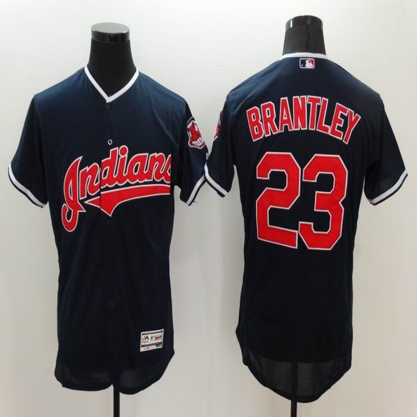 2016 Cleveland Indians Michael Brantley 23 dark blue Flexbase Authentic Collection men baseball mlb Jersey