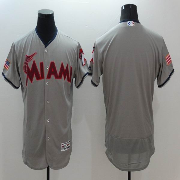 2016 Florida Marlins blank gray Flexbase Authentic Collection men baseball mlb men baseball mlb Jersey(1)
