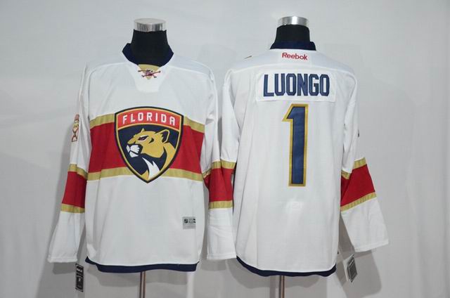 2016 Florida Panthers 1 Roberto Luongo white men nhl ice hockey  jerseys