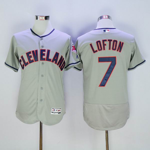 2016 Indians 7 Kenny Lofton gray Flexbase Authentic Collection men baseball mlb Jersey